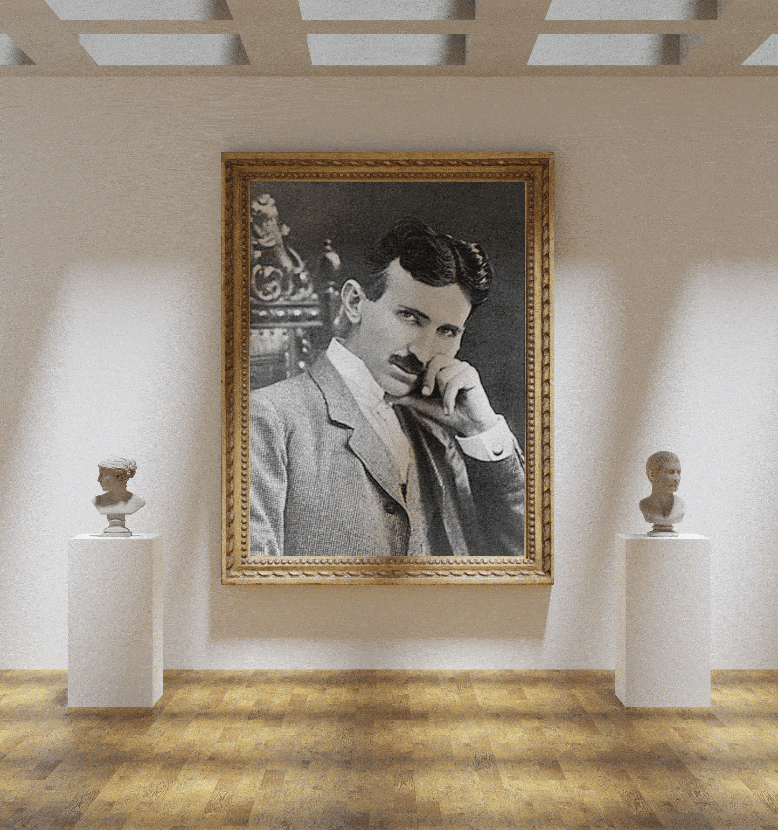 复古人物肖像画