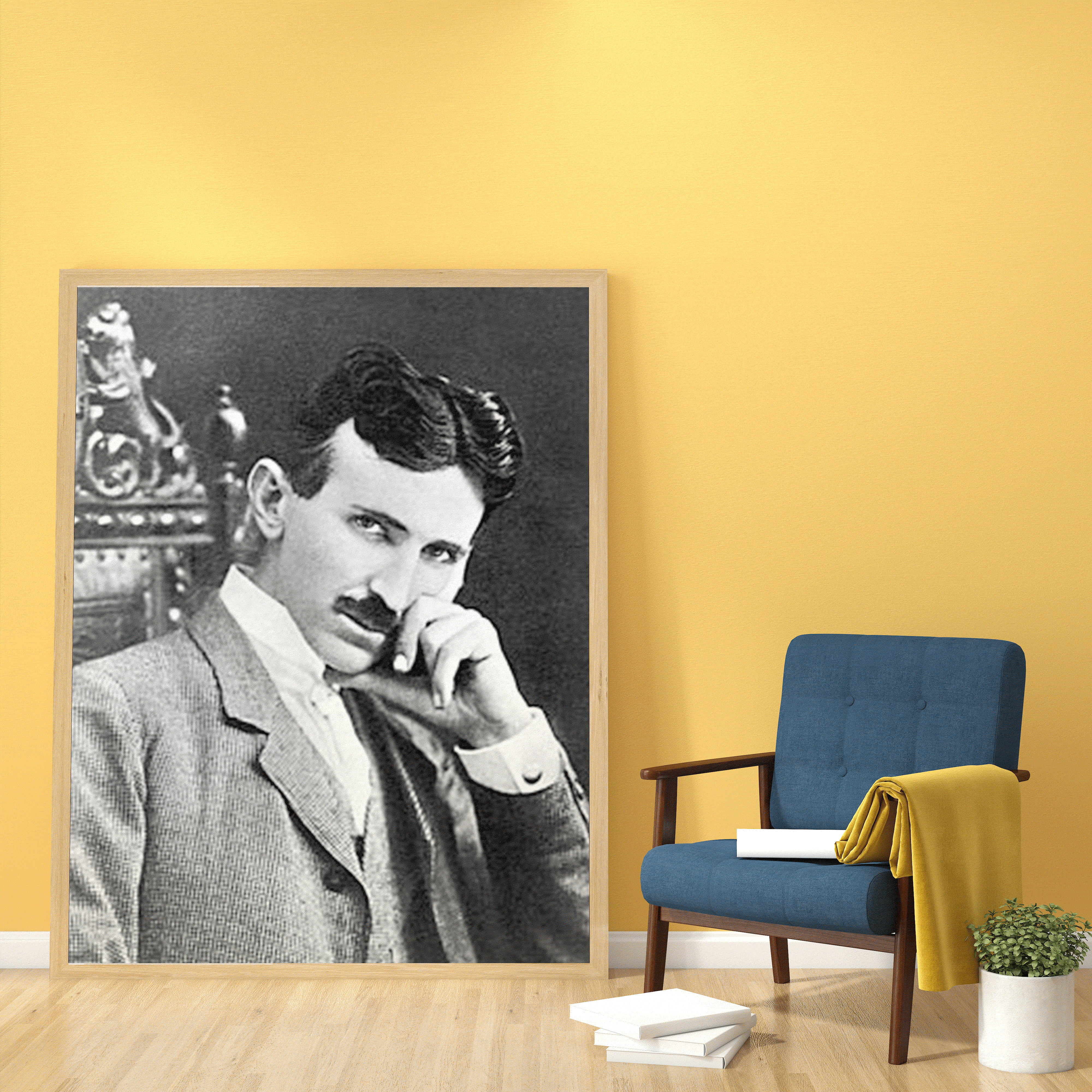 尼古拉·特斯拉肖像画