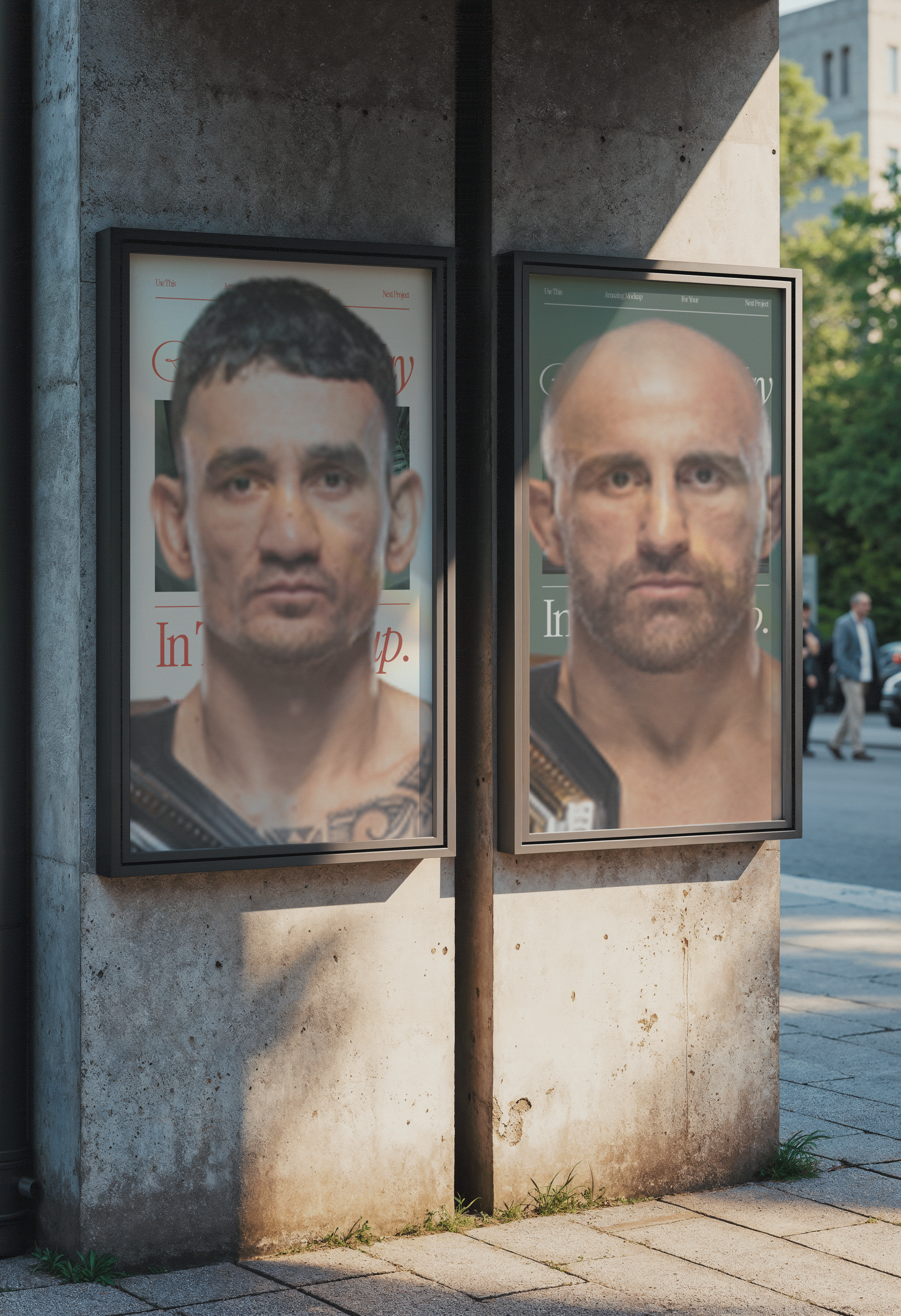 街头人物肖像海报