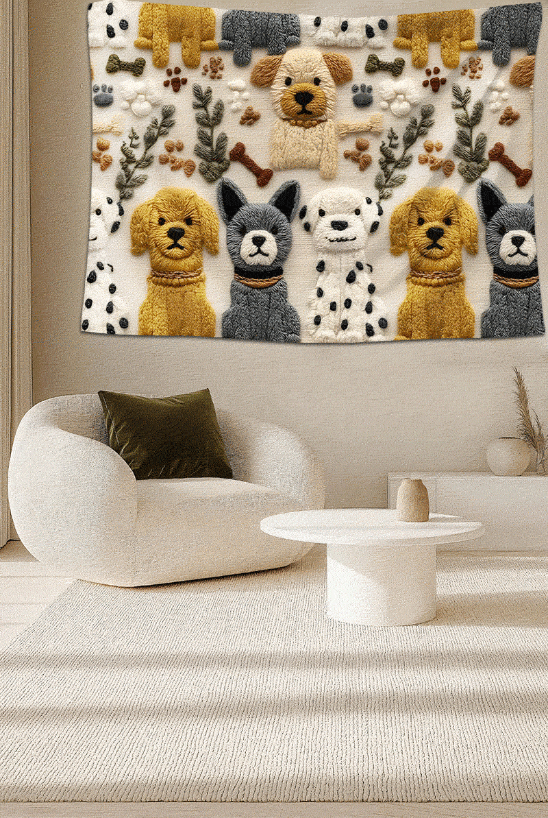 狗狗主题挂毯