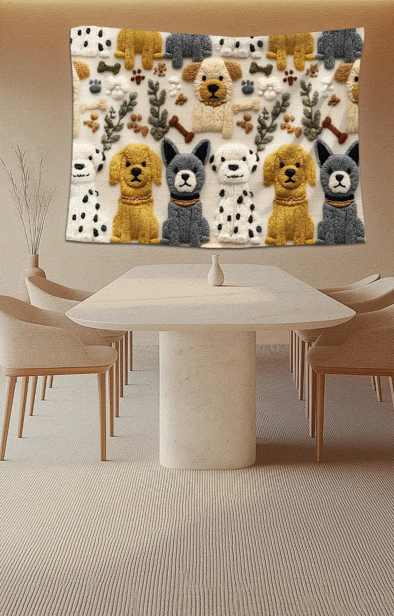 狗狗主题挂毯-2