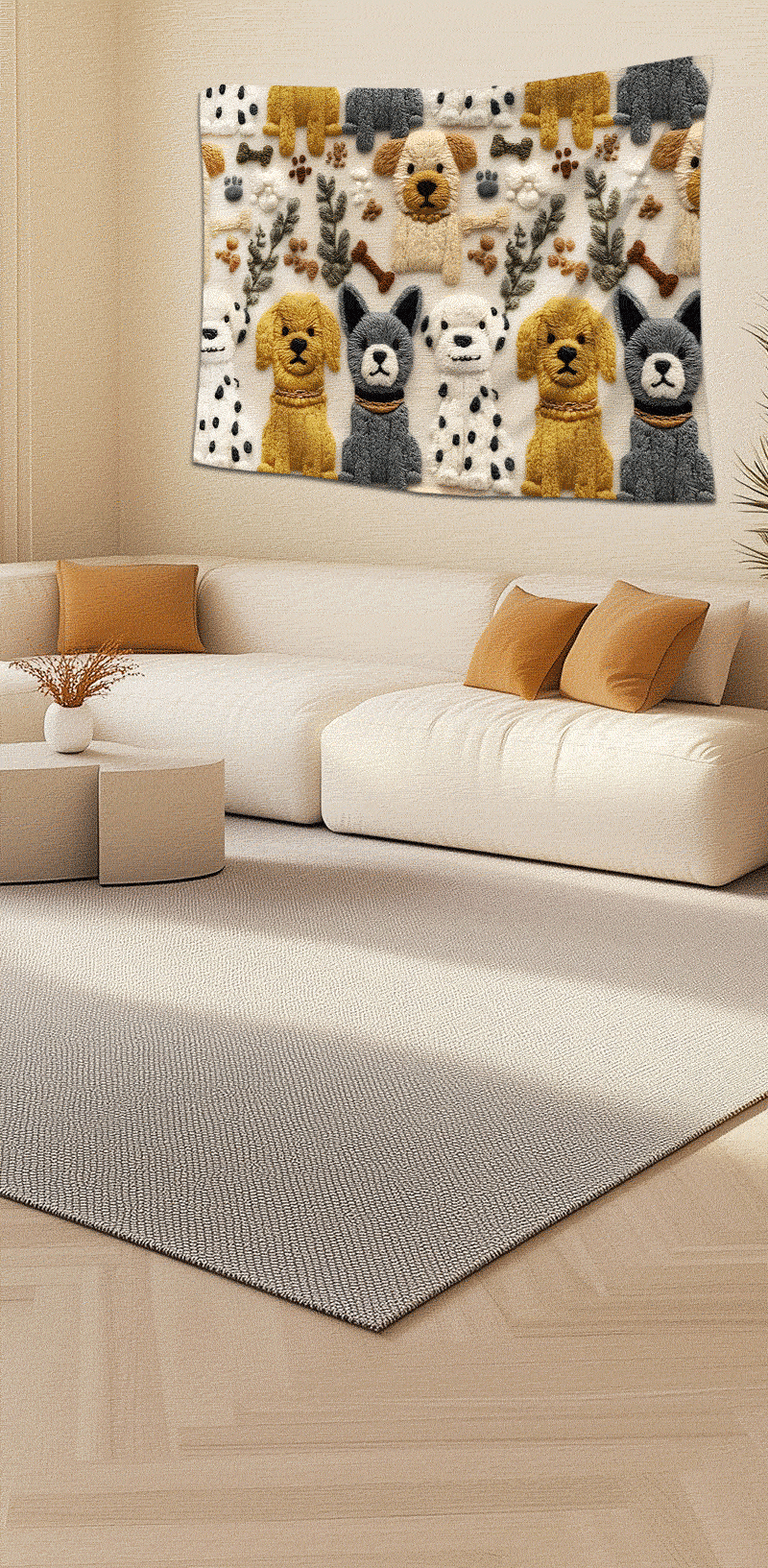 狗狗主题挂毯-4