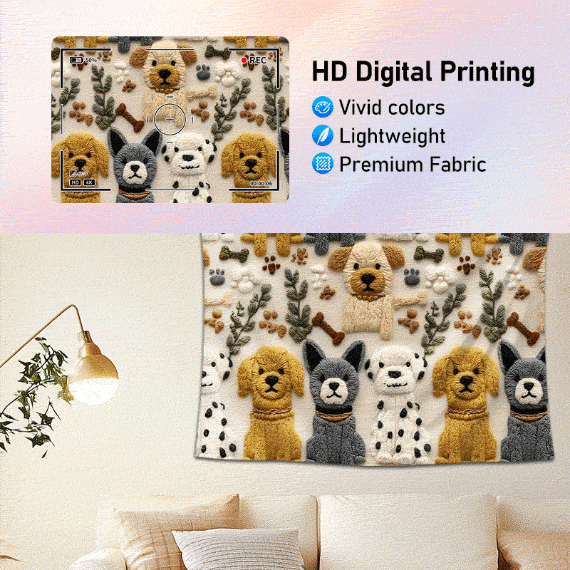 狗狗主题挂毯-6