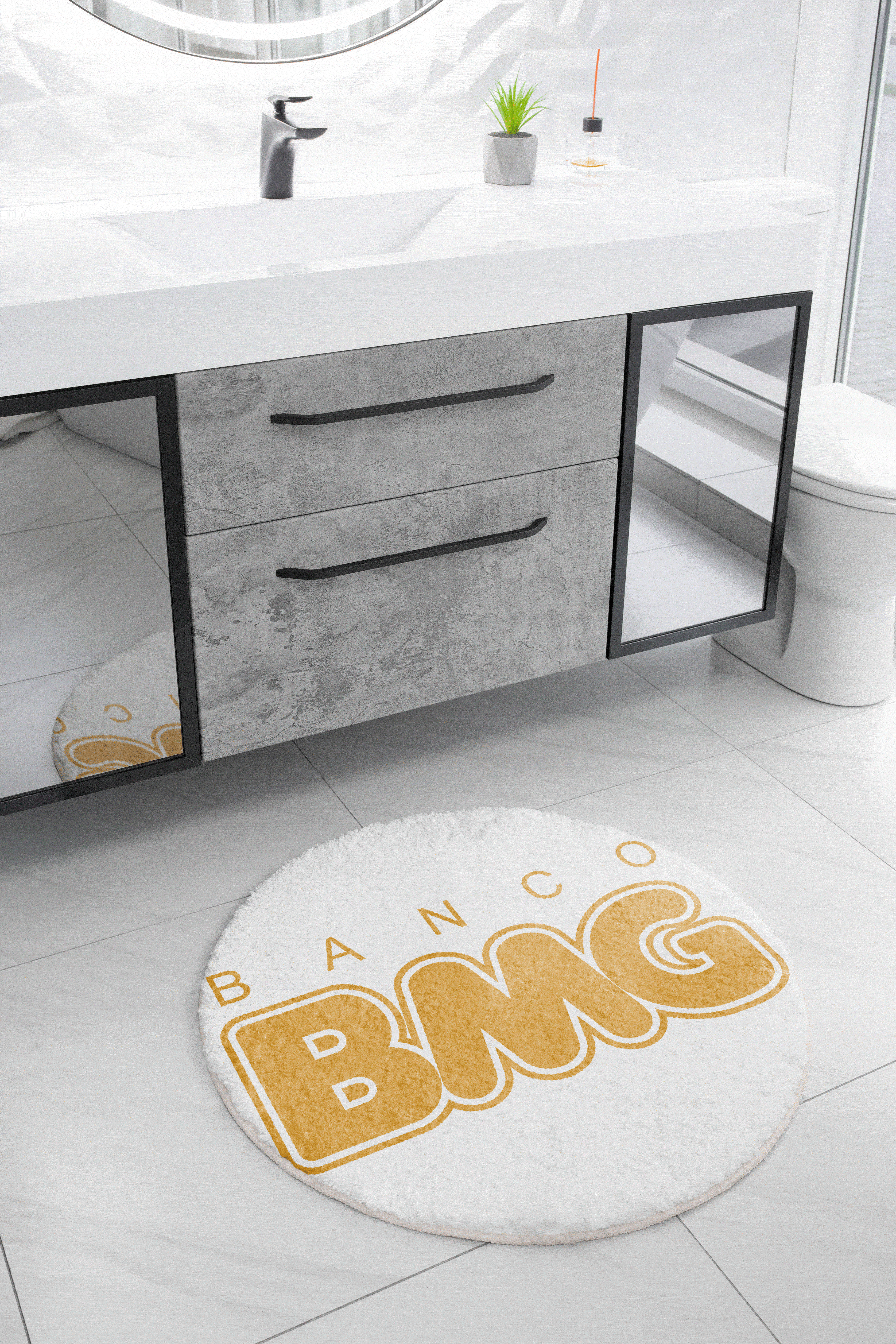 BMG圆形浴室地垫