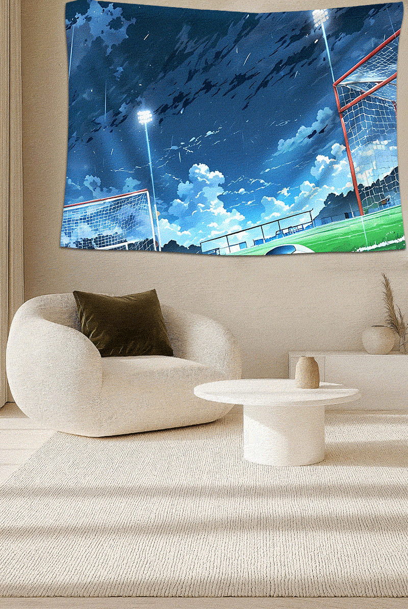 足球场主题挂毯