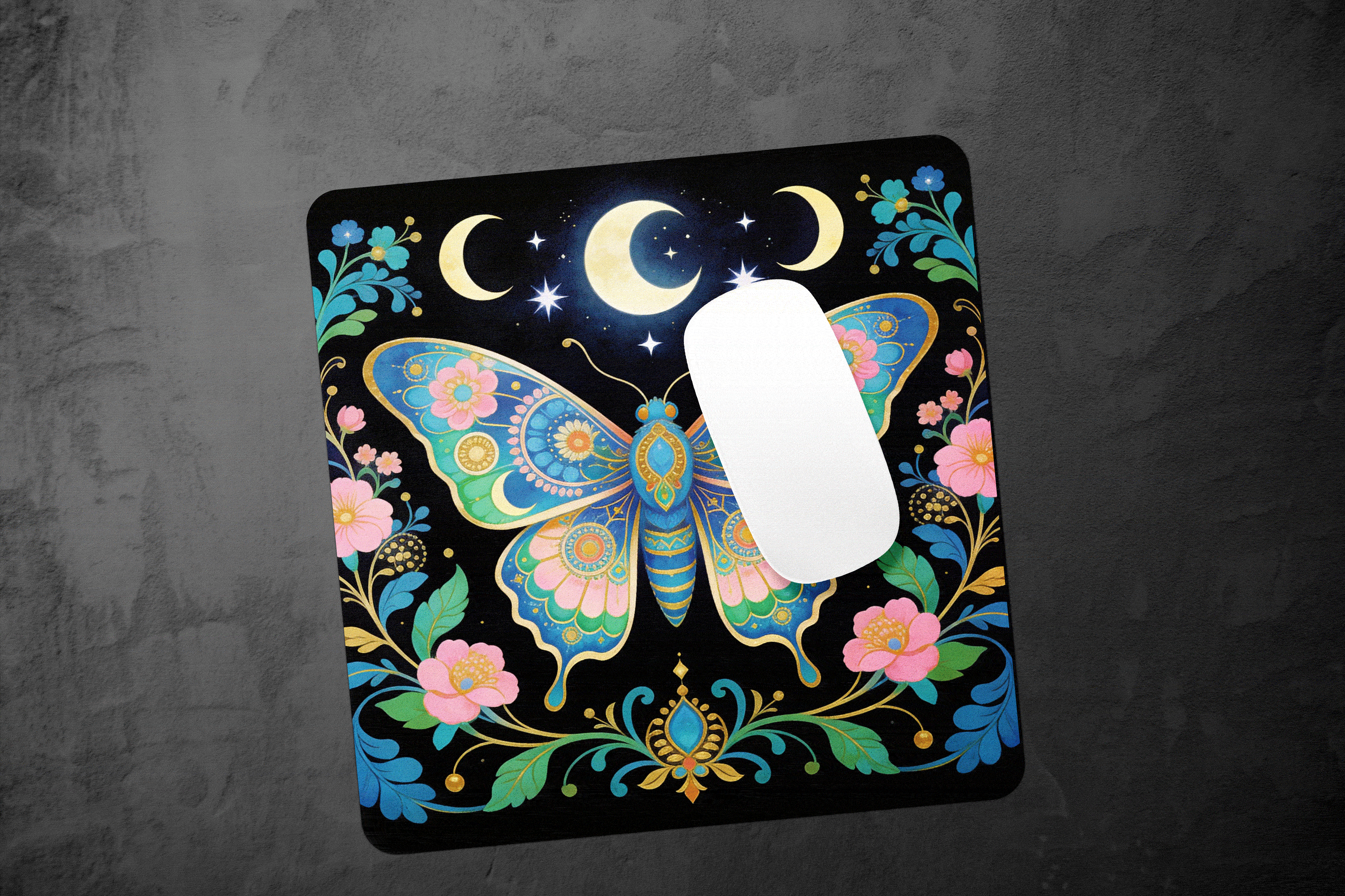 蝴蝶星空鼠标垫