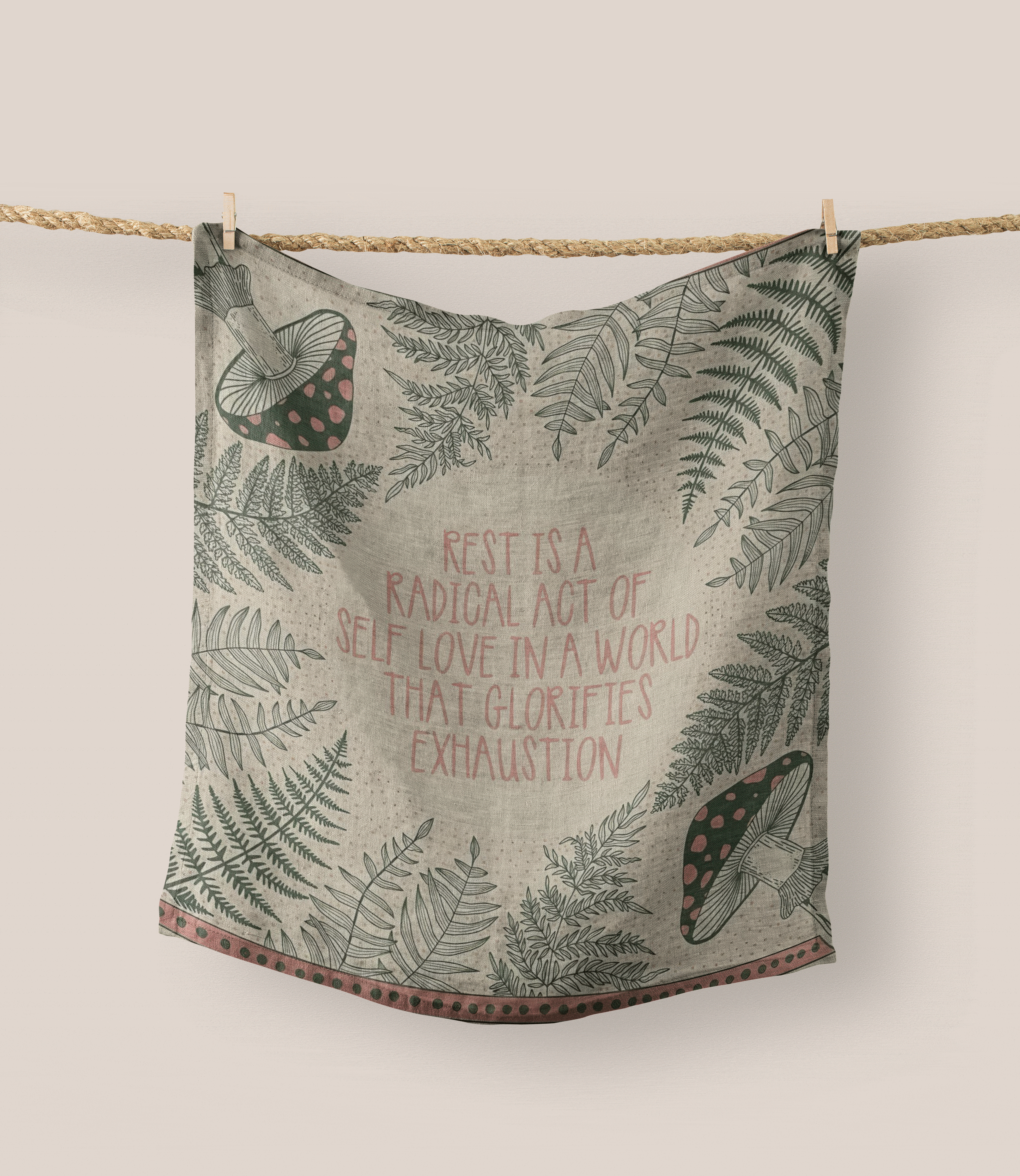 森林主题印花围巾