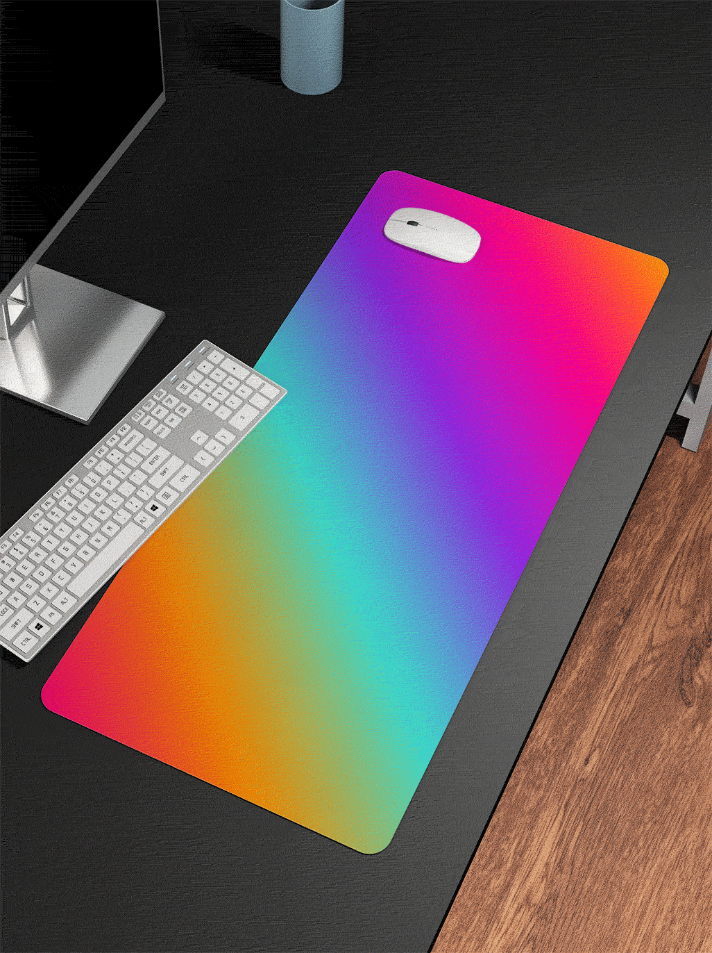 彩虹渐变鼠标垫